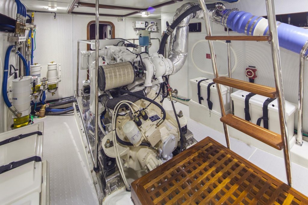 S50E Engine room 01 - Selene Ocean Yachts