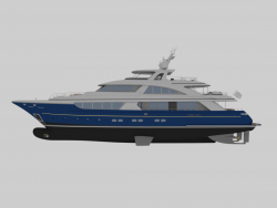 Selene 128' Expedition yacht , on the drawing board